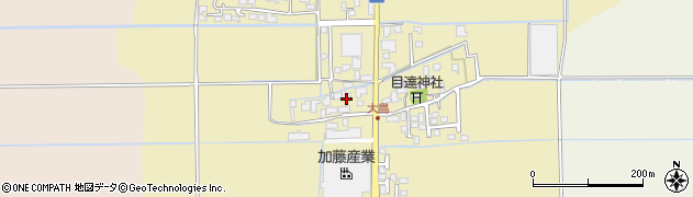 福岡県久留米市北野町中1043周辺の地図
