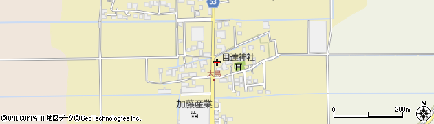 福岡県久留米市北野町中2599周辺の地図