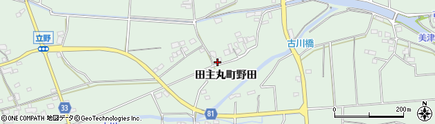 福岡県久留米市田主丸町野田1130周辺の地図