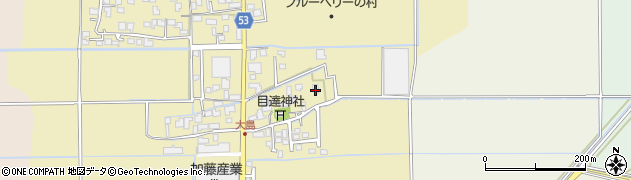 福岡県久留米市北野町中2574周辺の地図