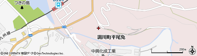 長崎県松浦市調川町平尾免158周辺の地図