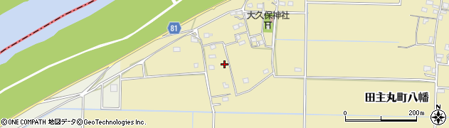 福岡県久留米市田主丸町八幡1381周辺の地図