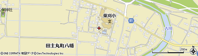 福岡県久留米市田主丸町八幡869-1周辺の地図