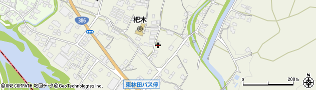 福岡県朝倉市杷木林田周辺の地図