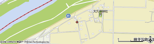福岡県久留米市田主丸町八幡1364周辺の地図