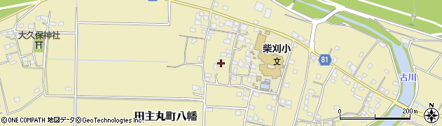 福岡県久留米市田主丸町八幡887周辺の地図