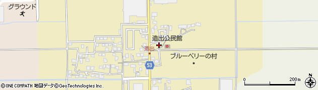 福岡県久留米市北野町中2355周辺の地図