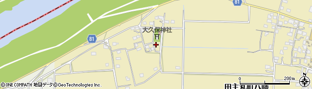 福岡県久留米市田主丸町八幡1298周辺の地図