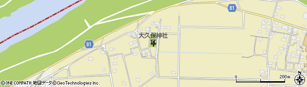 福岡県久留米市田主丸町八幡1300周辺の地図