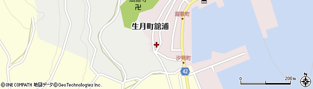 長崎県平戸市生月町舘浦周辺の地図
