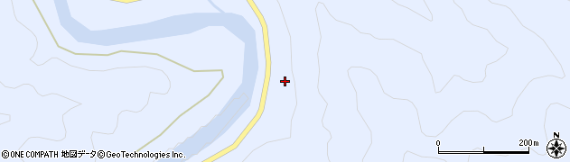 窪川船戸線周辺の地図