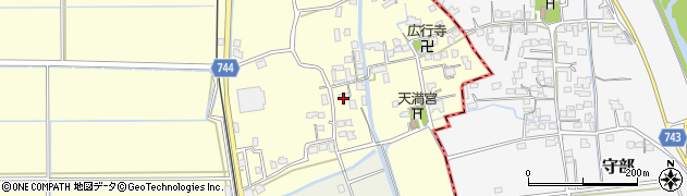 福岡県久留米市北野町中川797周辺の地図