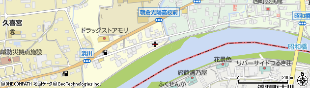福岡県朝倉市杷木古賀1856周辺の地図