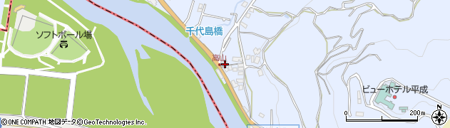 福岡県朝倉市杷木志波428周辺の地図