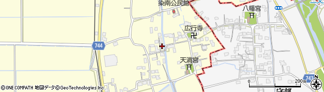 福岡県久留米市北野町中川803周辺の地図