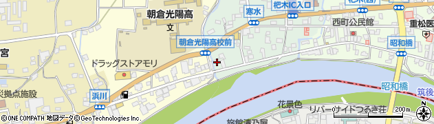 福岡県朝倉市杷木寒水19周辺の地図