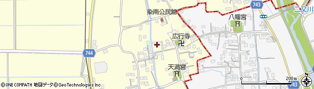 福岡県久留米市北野町中川595周辺の地図