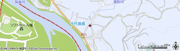 福岡県朝倉市杷木志波439周辺の地図