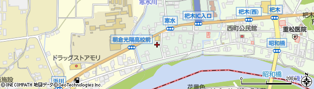 福岡県朝倉市杷木寒水47周辺の地図