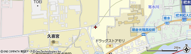 福岡県朝倉市杷木古賀1803周辺の地図