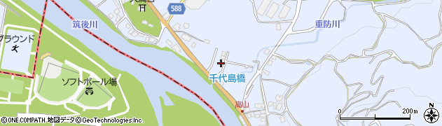 福岡県朝倉市杷木志波450周辺の地図