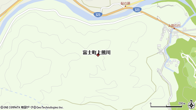〒840-0512 佐賀県佐賀市富士町上熊川の地図