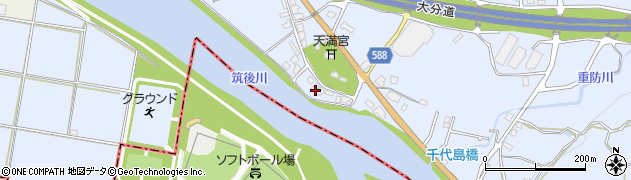 福岡県朝倉市杷木志波5946周辺の地図