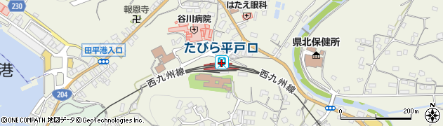 長崎県平戸市周辺の地図