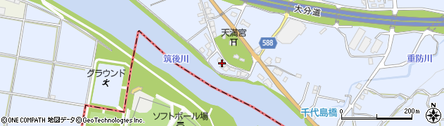 福岡県朝倉市杷木志波5943周辺の地図