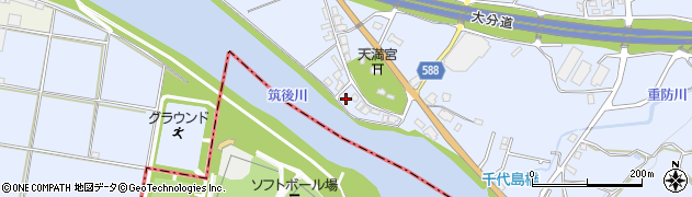 福岡県朝倉市杷木志波5941周辺の地図