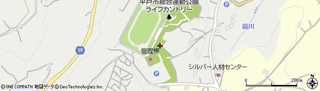 赤坂野球場周辺の地図