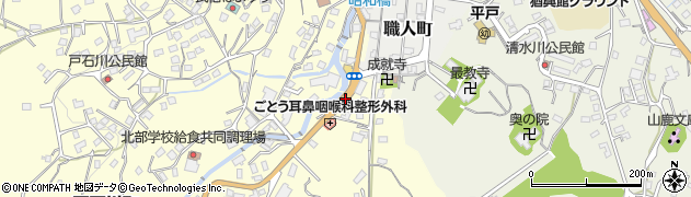戸石川周辺の地図