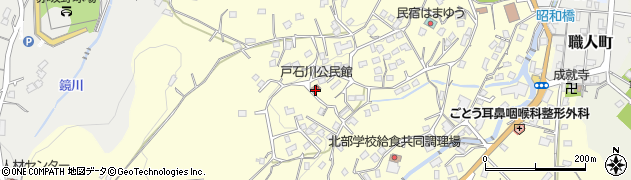 戸石川公民館周辺の地図