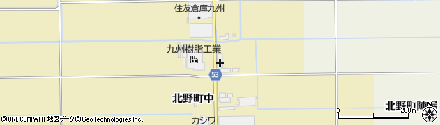 福岡県久留米市北野町中2045周辺の地図