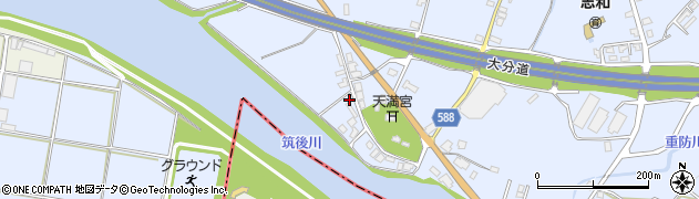 福岡県朝倉市杷木志波5935周辺の地図