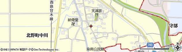 福岡県久留米市北野町中川492周辺の地図