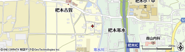福岡県朝倉市杷木古賀1717周辺の地図