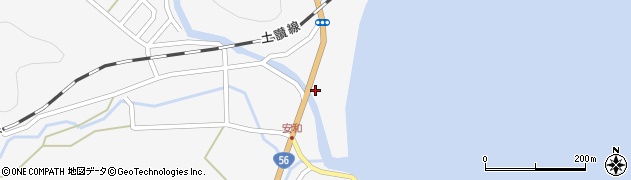 高知県須崎市安和282周辺の地図