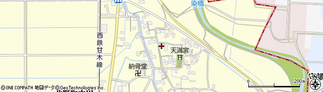 福岡県久留米市北野町中川437周辺の地図