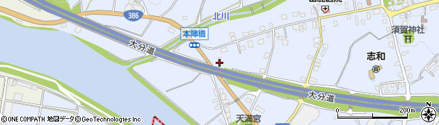 福岡県朝倉市杷木志波5040周辺の地図