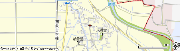 福岡県久留米市北野町中川439周辺の地図