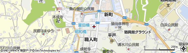 長崎県平戸市新町101周辺の地図