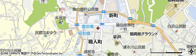 長崎県平戸市新町100周辺の地図