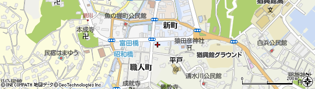 長崎県平戸市新町91周辺の地図