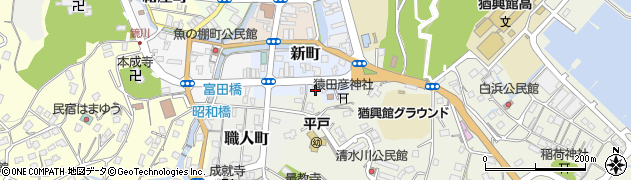 長崎県平戸市新町67周辺の地図