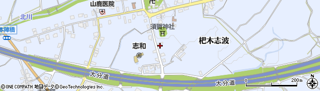 福岡県朝倉市杷木志波528周辺の地図