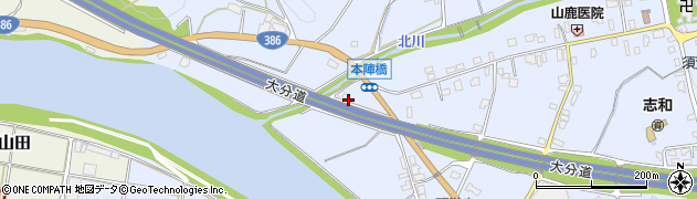 福岡県朝倉市杷木志波5905周辺の地図