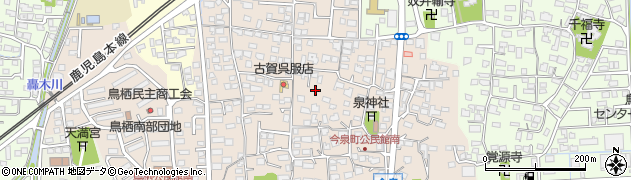 佐賀県鳥栖市今泉町周辺の地図