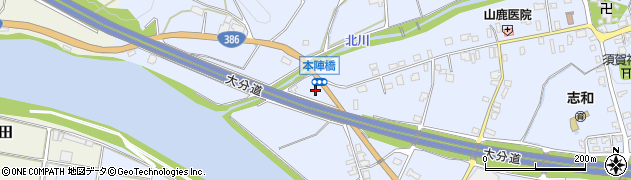 福岡県朝倉市杷木志波5903周辺の地図