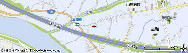 福岡県朝倉市杷木志波5067周辺の地図